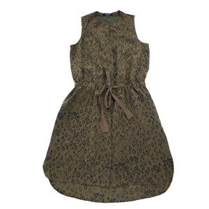 NWT Madewell Silk Dress Neutral Leopard Print